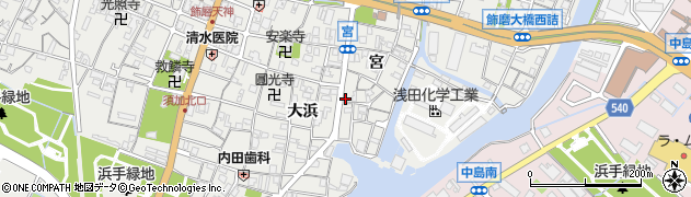 兵庫県姫路市飾磨区宮81周辺の地図