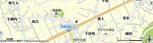 愛知県西尾市東幡豆町（上床崎）周辺の地図