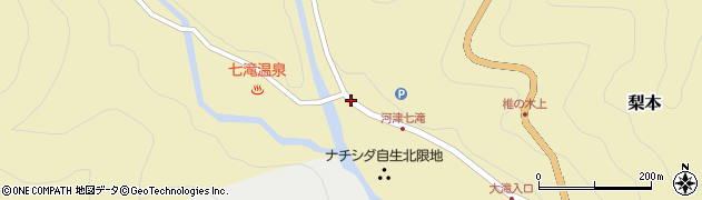 七滝一休茶屋周辺の地図