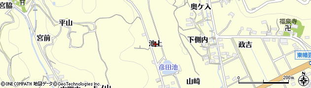 愛知県西尾市東幡豆町（池上）周辺の地図