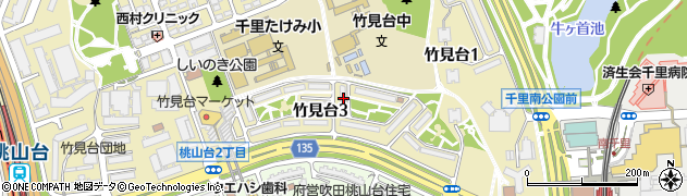 ＵＲ千里竹見台Ｃ３５周辺の地図