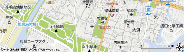 兵庫県姫路市飾磨区細江813周辺の地図