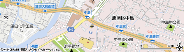兵庫県姫路市飾磨区中島1194周辺の地図