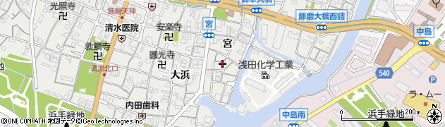 兵庫県姫路市飾磨区宮134周辺の地図