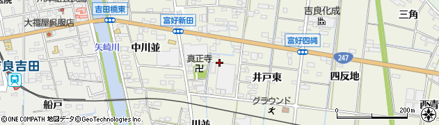 愛知県西尾市吉良町富好新田（蔵井戸）周辺の地図