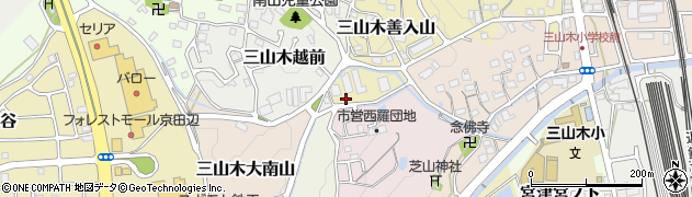 京都府京田辺市三山木善入山4周辺の地図