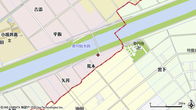 〒441-0102 愛知県豊川市篠束町の地図