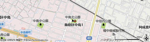 中島北公園周辺の地図
