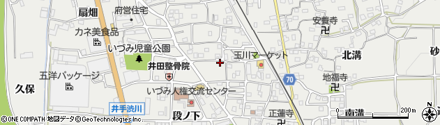 京都府綴喜郡井手町井手南猪ノ阪81-4周辺の地図