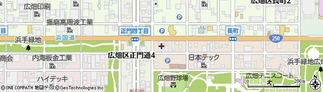 広畑大和会館周辺の地図
