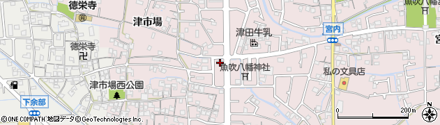 兵庫県姫路市網干区津市場2243周辺の地図