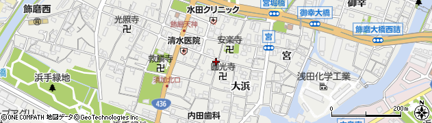 兵庫県姫路市飾磨区天神1周辺の地図