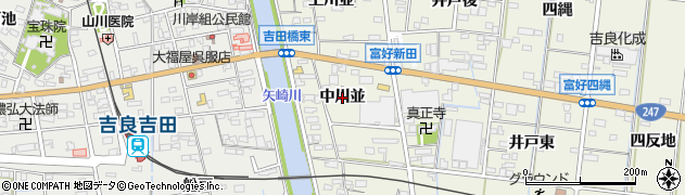 愛知県西尾市吉良町富好新田（中川並）周辺の地図