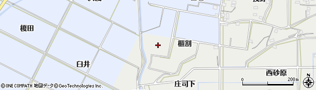愛知県豊橋市石巻本町（櫃割）周辺の地図