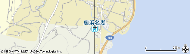奥浜名湖駅周辺の地図