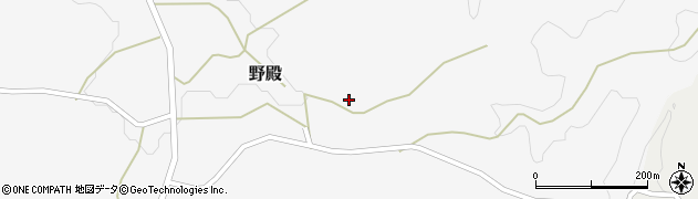 京都府南山城村（相楽郡）野殿（日川谷）周辺の地図