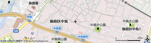 兵庫県姫路市飾磨区中島797周辺の地図
