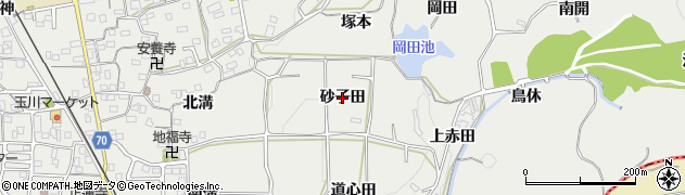 京都府井手町（綴喜郡）井手（砂子田）周辺の地図