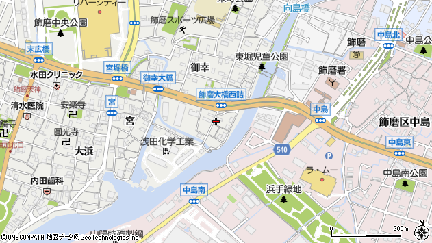 〒672-8054 兵庫県姫路市飾磨区東堀の地図