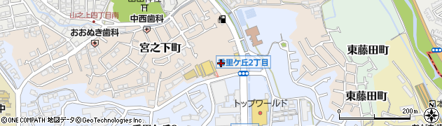 大阪王将 香里団地店周辺の地図