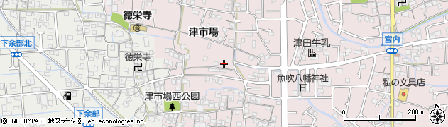 兵庫県姫路市網干区津市場520周辺の地図