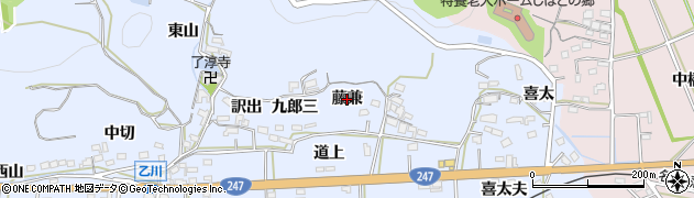 愛知県西尾市吉良町乙川（藤兼）周辺の地図