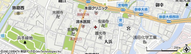 兵庫県姫路市飾磨区天神116周辺の地図