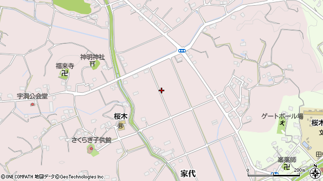 〒436-0225 静岡県掛川市家代の地図