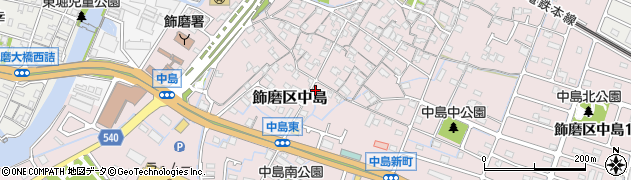兵庫県姫路市飾磨区中島749周辺の地図