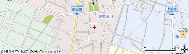 静岡県浜松市浜名区東美薗周辺の地図