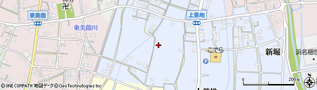 静岡県浜松市浜名区上善地周辺の地図