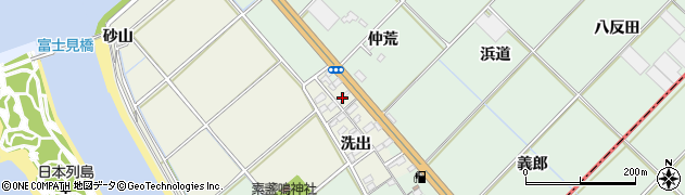 愛知県豊川市御津町新田洗出9周辺の地図