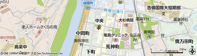 岡山県高梁市下町周辺の地図