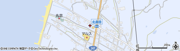 愛知県美浜町（知多郡）奥田（石亀）周辺の地図