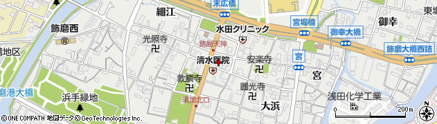 兵庫県姫路市飾磨区天神108周辺の地図