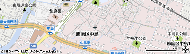 兵庫県姫路市飾磨区中島1013周辺の地図