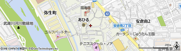 兵庫県宝塚市安倉西周辺の地図