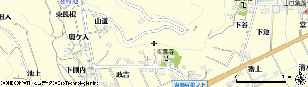 愛知県西尾市東幡豆町（岩倉）周辺の地図