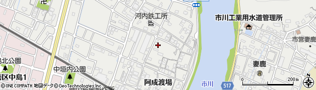 兵庫県姫路市飾磨区阿成渡場周辺の地図