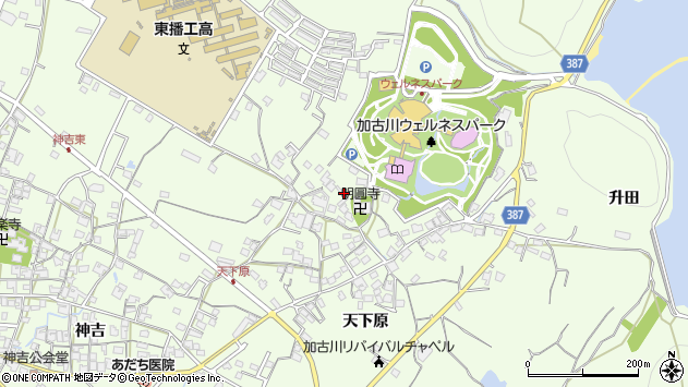 〒675-0058 兵庫県加古川市東神吉町天下原の地図