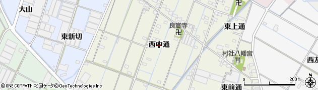 愛知県西尾市一色町酒手島（西中通）周辺の地図