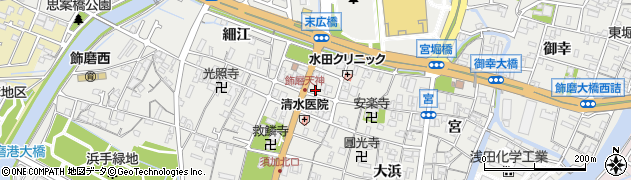 兵庫県姫路市飾磨区天神153周辺の地図