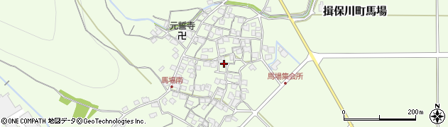 兵庫県たつの市揖保川町馬場周辺の地図