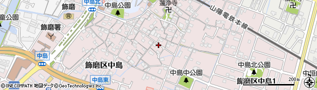 兵庫県姫路市飾磨区中島778周辺の地図