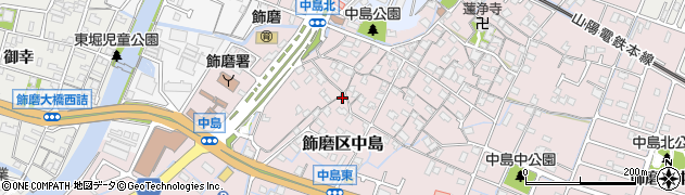 兵庫県姫路市飾磨区中島701周辺の地図