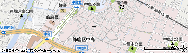 兵庫県姫路市飾磨区中島1016周辺の地図
