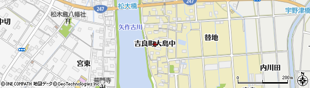 愛知県西尾市吉良町大島（中）周辺の地図