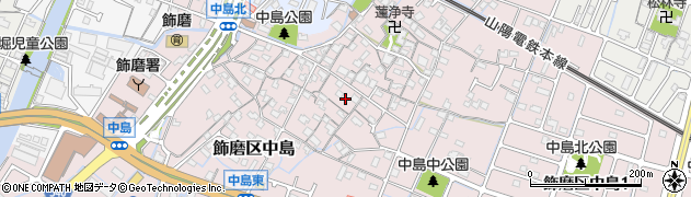 兵庫県姫路市飾磨区中島997周辺の地図