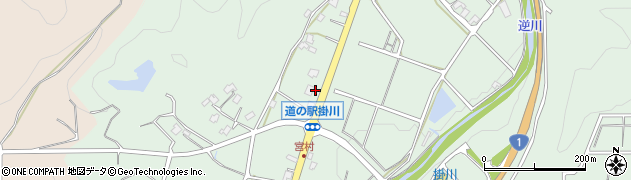 静岡県掛川市八坂34周辺の地図