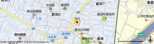イセヅドライ　万代倉治店周辺の地図